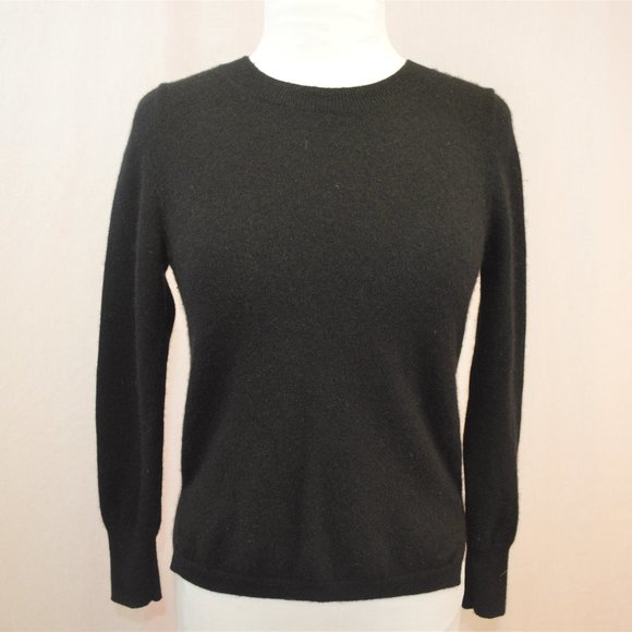 J. Crew Sweaters - J. Crew 100% Cashmere black crew neck sweater